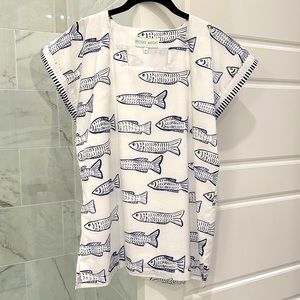Brooke Wright Fish Tunic Top